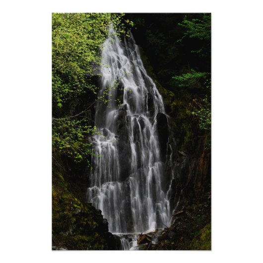 Bergwasserfall Fotodruck (Vorne)