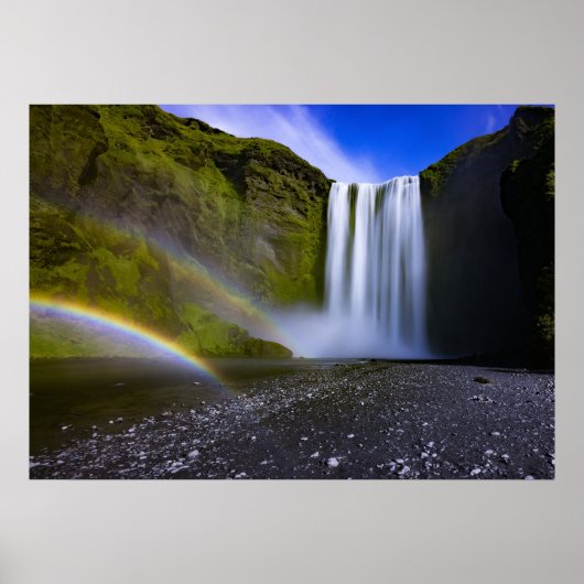 Bergwasserfall Poster (Vorne)