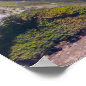 Bergwasserfall Poster (Ecke)