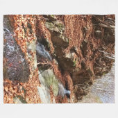 Bergwasserfall - Wilde Natur Rumänien Fleecedecke (Vorderseite (Horizontal))