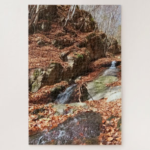 Bergwasserfall - Wilde Natur Rumänien Puzzle