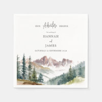 Bergwasserfarbe Rustikale Hochzeit im Freien