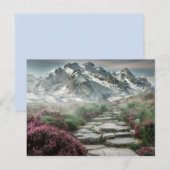 Bergweg Postkarte (Vorne/Hinten)