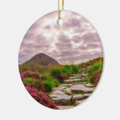 Bergweg zu den Wolken Keramik Ornament (Links)