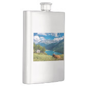 Bergweide Hochlandkuh Flachmann (Rechts)