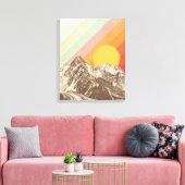 Bergwelt 1 | Florent Bodart Leinwanddruck (Insitu (Wohnzimmer))