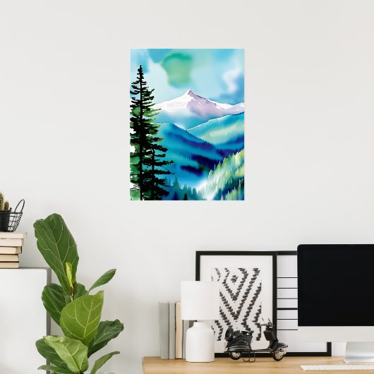 Bergwelt Abenteuer Poster (Heimbüro)