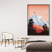 Bergwelt Bergsee-Zauber Leinwanddruck