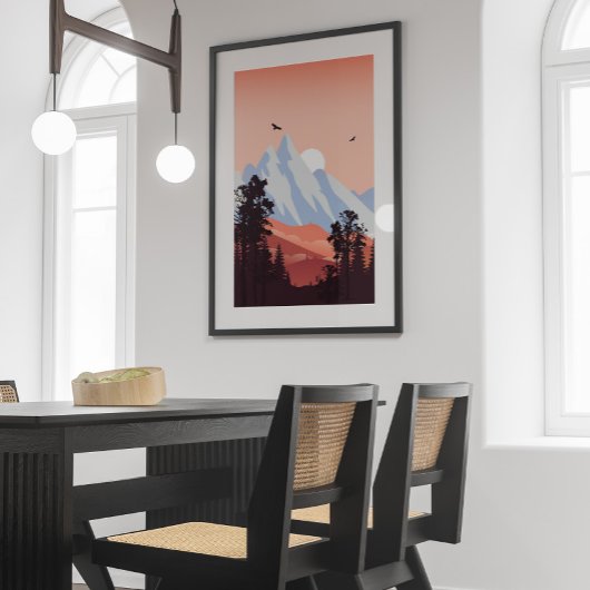 Bergwelt Bergsee-Zauber Leinwanddruck