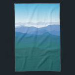 Bergwelt Geschirrtuch<br><div class="desc">Schöne illustrierte Bergszene Küchentücher!
Entworfen und illustriert von Striped Hat Studio</div>