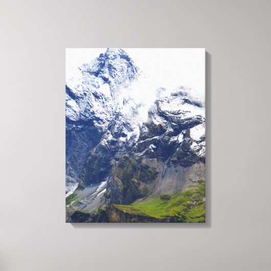 Bergwelt in den Schweizer Alpen Leinwanddruck (Vorderseite)
