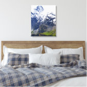 Bergwelt in den Schweizer Alpen Leinwanddruck (Insitu (Schlafzimmer))