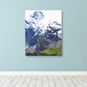 Bergwelt in den Schweizer Alpen Leinwanddruck (Insitu (Holzboden))