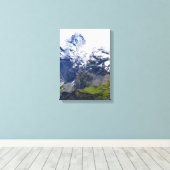 Bergwelt in den Schweizer Alpen Leinwanddruck (Insitu (Holzboden))