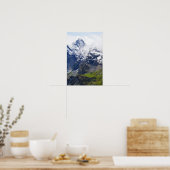 Bergwelt in den Schweizer Alpen Poster (Küche)