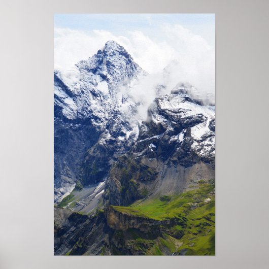 Bergwelt in den Schweizer Alpen Poster (Vorne)
