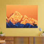 Bergwelt Leinwanddruck (Insitu (Wohnzimmer))