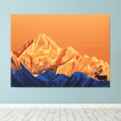 Bergwelt Leinwanddruck (Insitu (Holzboden))