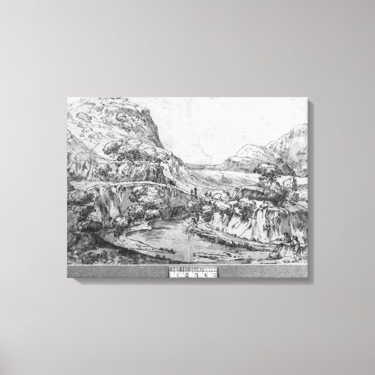 Bergwelt Leinwanddruck (Vorderseite)