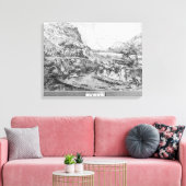 Bergwelt Leinwanddruck (Insitu (Wohnzimmer))