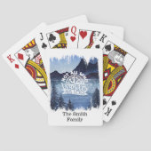 Bergwelt mit Familienname Spielkarten (Rückseite)