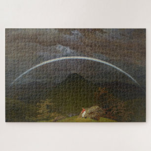 Bergwelt mit Regenbogen von Friedrich Puzzle