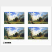 Bergwelt Rechteckiger Aufkleber (Blatt)