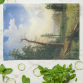 Bergwelt von Albert Bierstadt Geschirrtuch (Gefaltet)