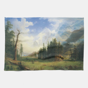 Bergwelt von Albert Bierstadt Geschirrtuch