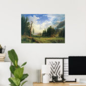 Bergwelt von Albert Bierstadt Poster (Heimbüro)