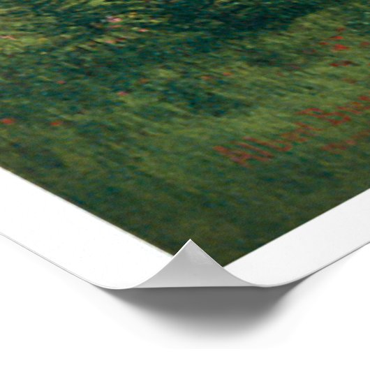 Bergwelt von Albert Bierstadt Poster (Ecke)