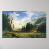 Bergwelt von Albert Bierstadt Poster (Vorne)