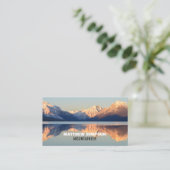 Bergwelt, Wandern und Klettern Visitenkarte (Stehend Vorderseite)