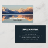 Bergwelt, Wandern und Klettern Visitenkarte (Vorne/Hinten)