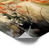 Bergwelt Wasserfarbenen Malerei Kunst, Dichtung un Poster (Ecke)