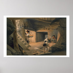 Bergwerk der Bastion du Mat, Platte 'vom Seat O Poster