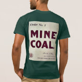 Bergwerk-Kohle T-Shirt (Rückseite)
