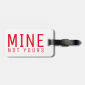 Bergwerk nicht Ihr mutiger frecher Gepäckanhänger (Rückseite horizontal)