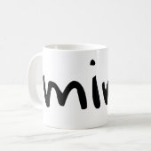 Bergwerk | personalisiert mit Namen Kaffeetasse (Vorderseite Links)