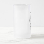 Bergwerke größeres - mein Turbo ist größer - Mattglas Bierglas (Mittel)