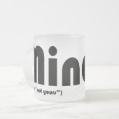 Bergwerkkaffee-Tasse Mattglastasse (Vorderseite Links)