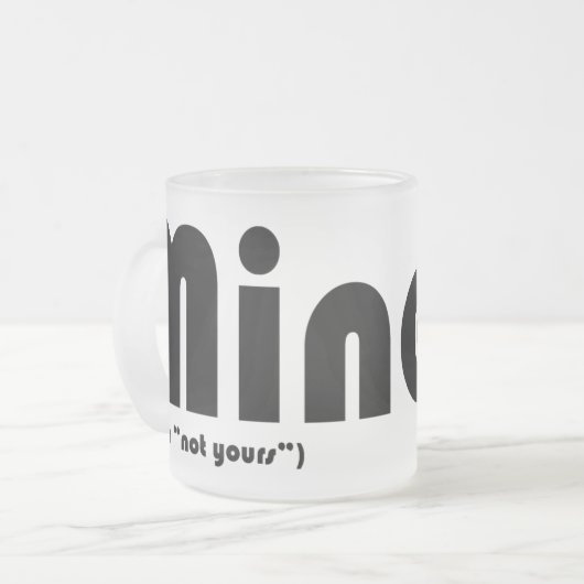 Bergwerkkaffee-Tasse Mattglastasse (Vorderseite Links)