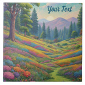 Bergwiese Fliese (Vorderseite)