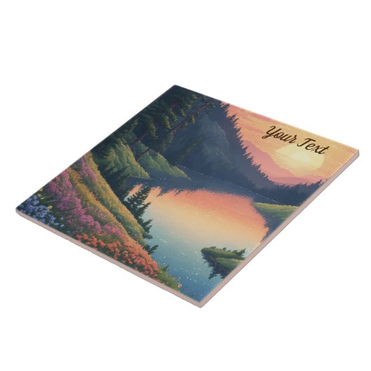 Bergwiese Fliese (Seite)