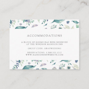 Bergwiese Hochzeitshotel Unterkunft Begleitkarte