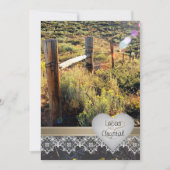 Bergwiese Rustikale Hochzeitseinladung Einladung (Vorderseite)