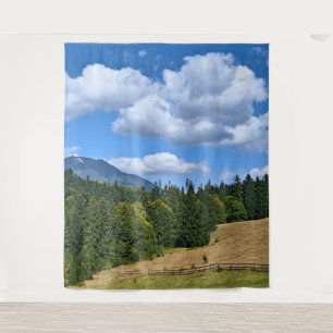 Bergwiesenlandschaft - Wilde Natur Rumänien Wandteppich