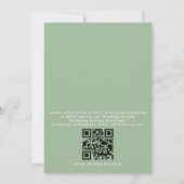 Bergwildblumen Wald Rustikal QR-Code Hochzeit Einladung (Rückseite)
