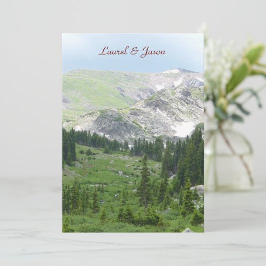 Bergwilderness Einladung (Stehend Vorderseite)