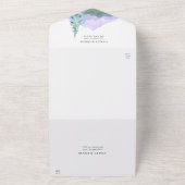 Bergwüste Rustikale Hochzeit All In One Einladung (Außenbereich)